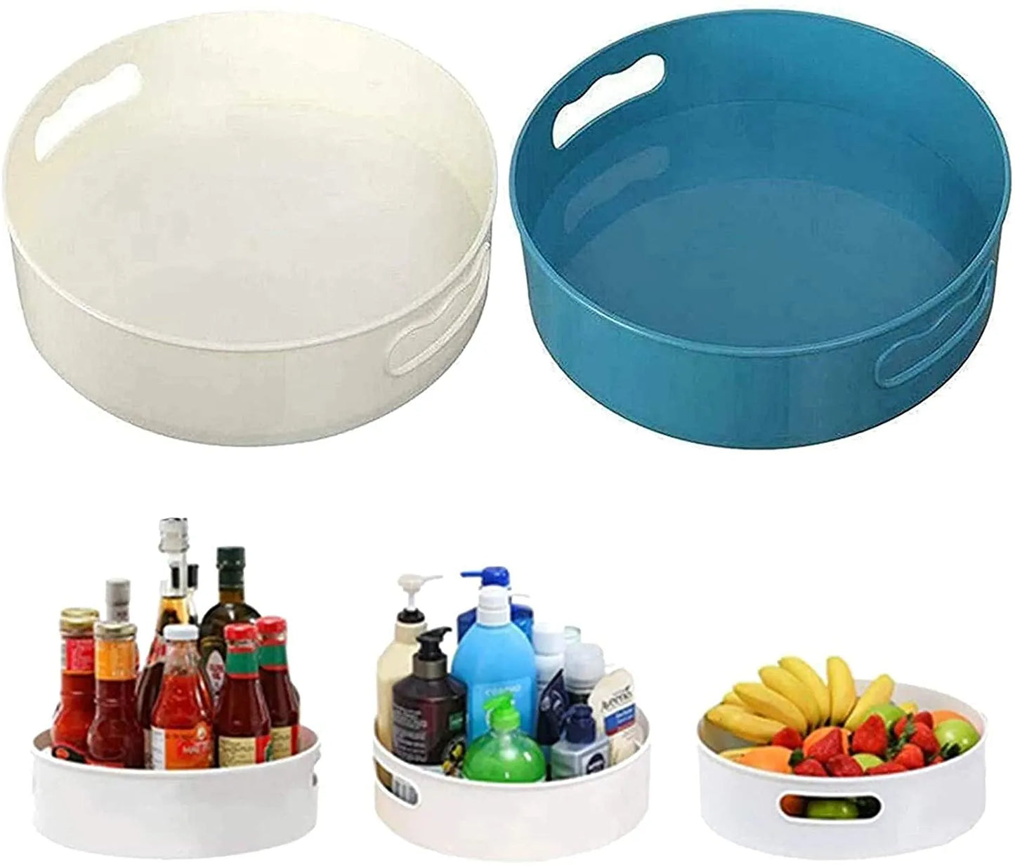 360 degree Rotating Shelf Storage Tray