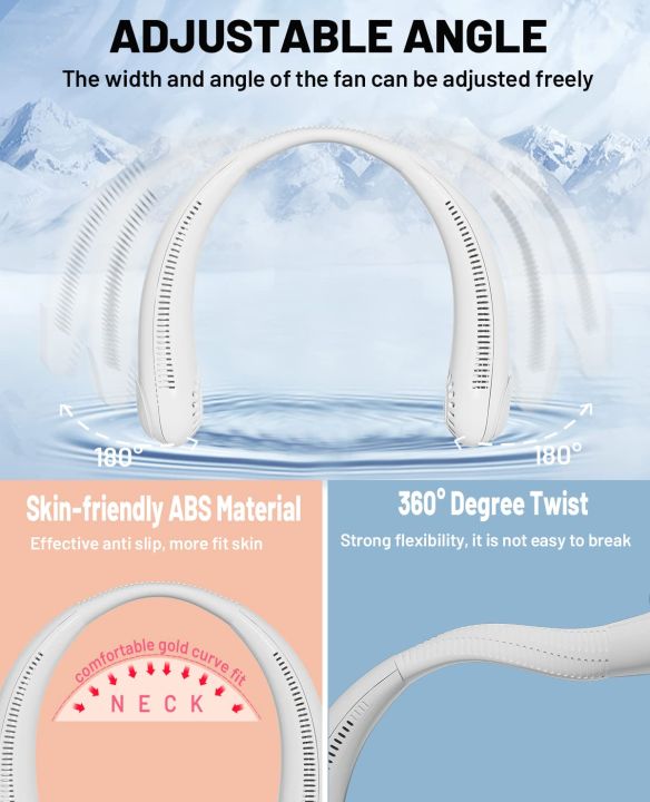Neck Fan Portable Neck Fan-Rechargeable