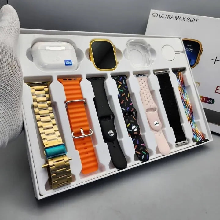 i20 Ultra Max Suit Smart Watch with Earbuds Pro 2
