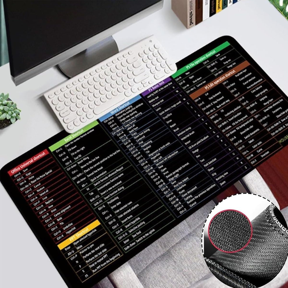 Keyboard Shortcut Desktop Mat