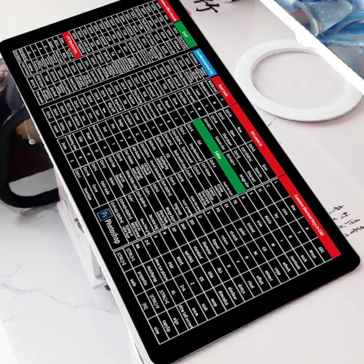Keyboard Shortcut Desktop Mat