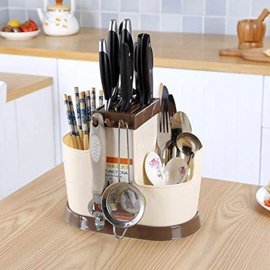 Multi-Section Kitchen Cutlery Rack