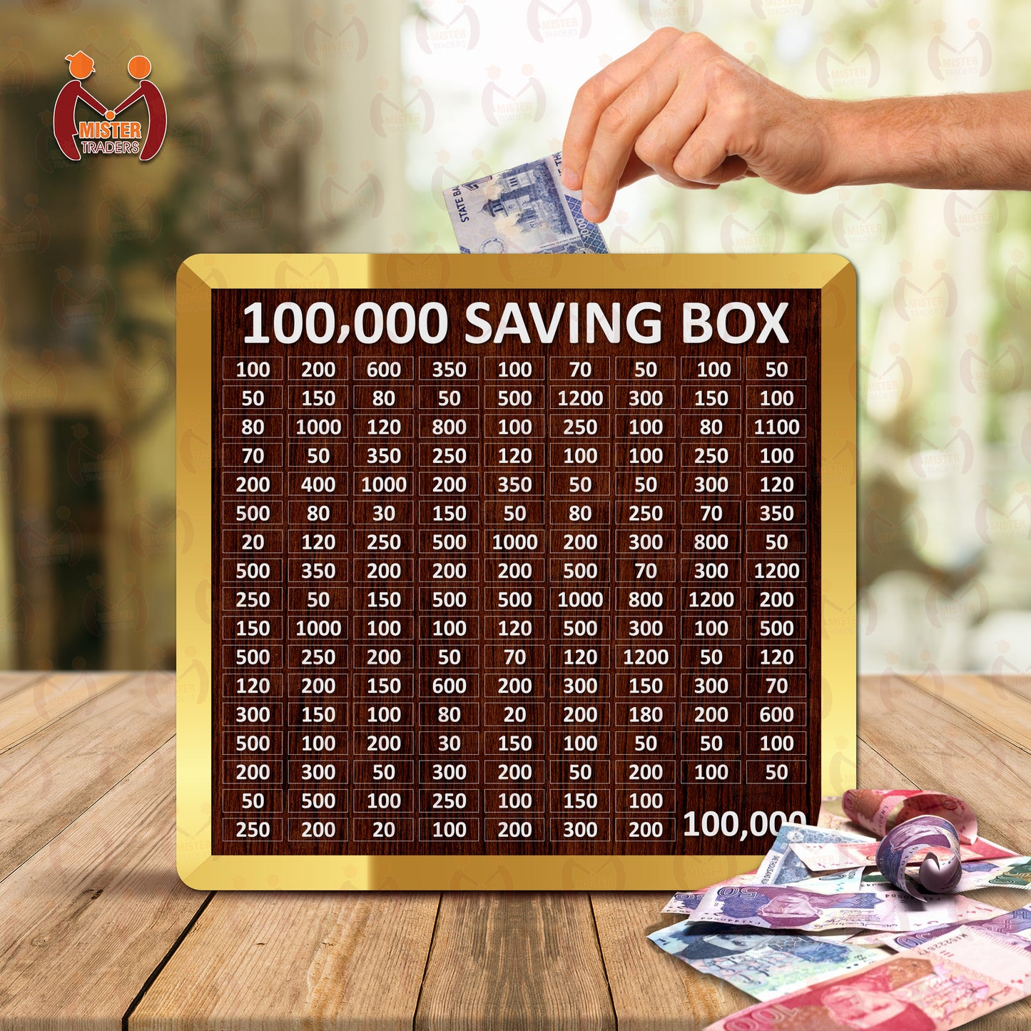 100,000 PKR Wooden Money Saving Box for HAJJ