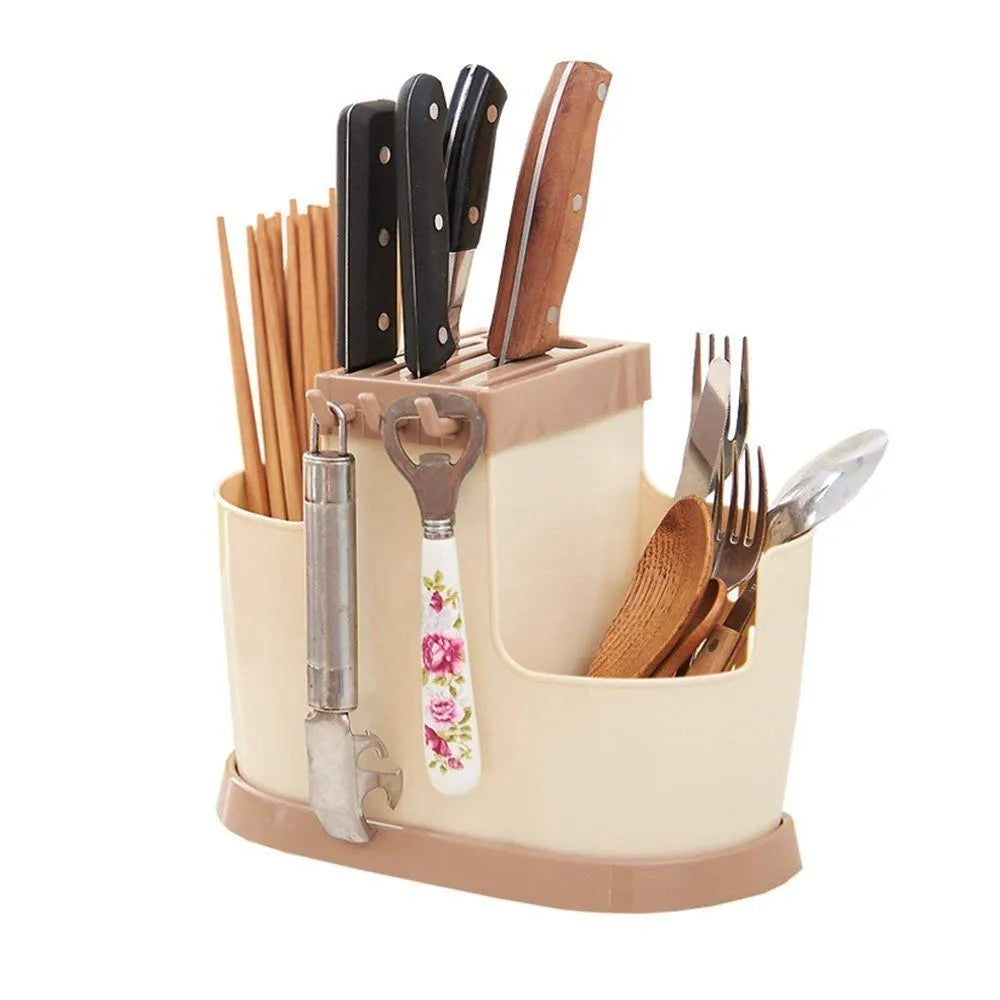 Multi-Section Kitchen Cutlery Rack