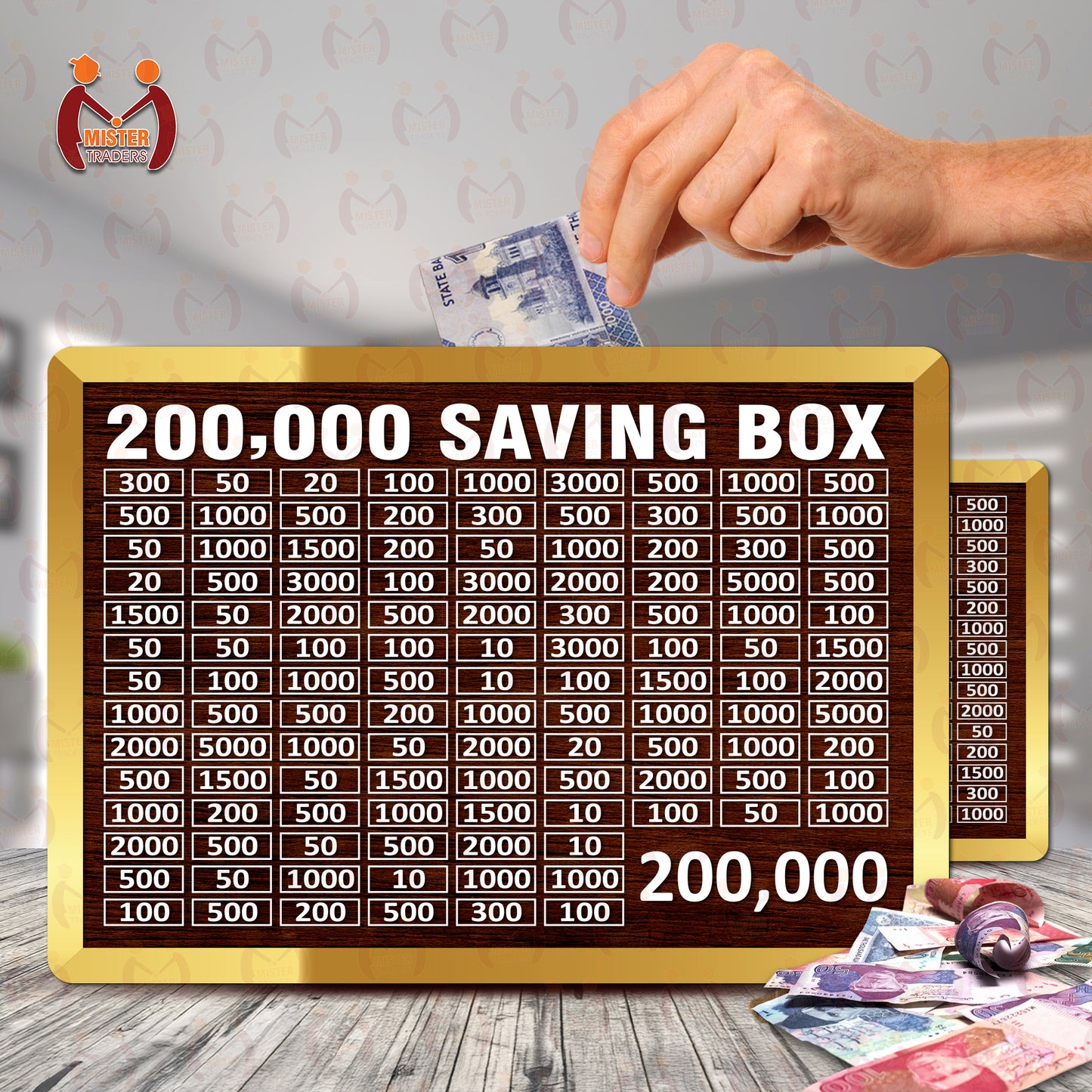 100,000 PKR Wooden Money Saving Box for HAJJ