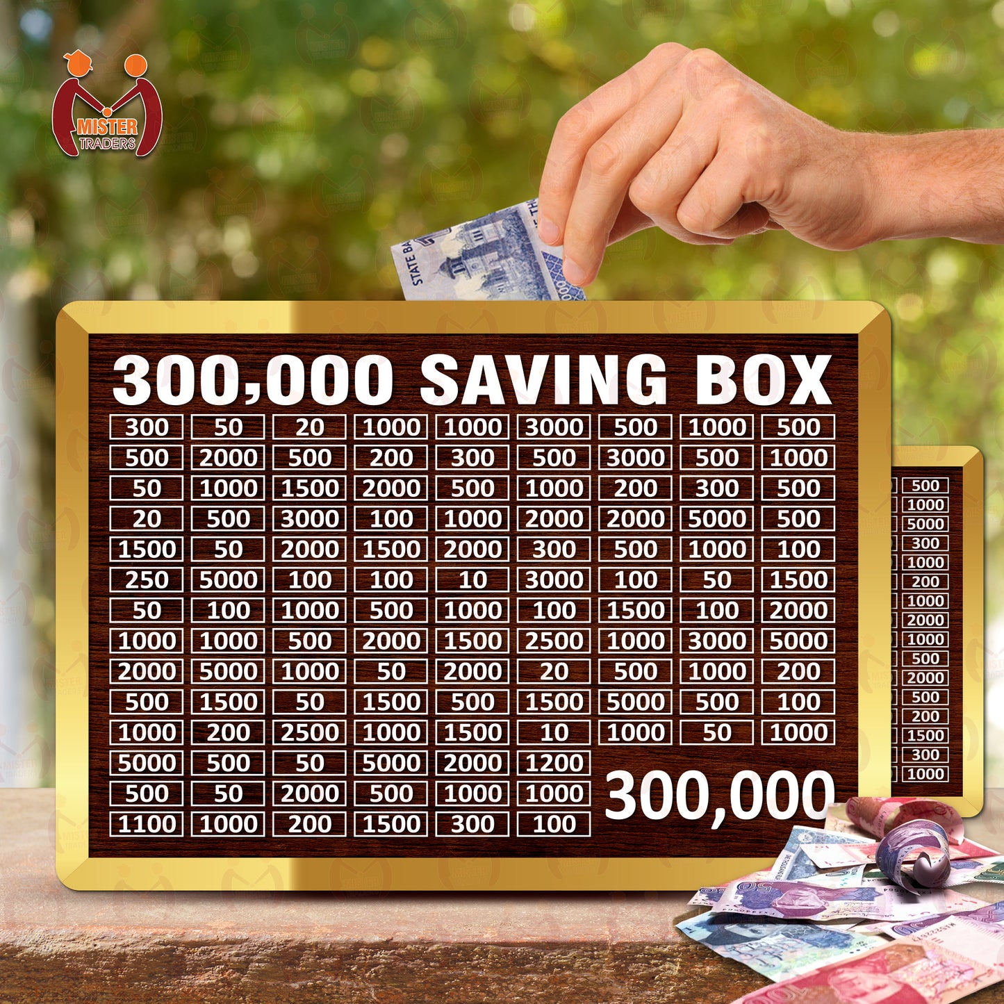 100,000 PKR Wooden Money Saving Box for HAJJ