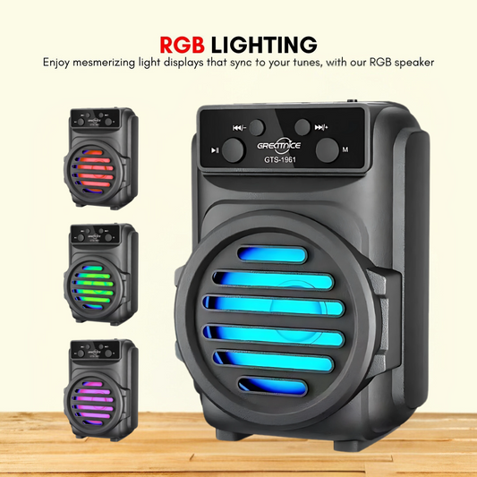 Wireless Bluetooth Speaker with RGB Lighting