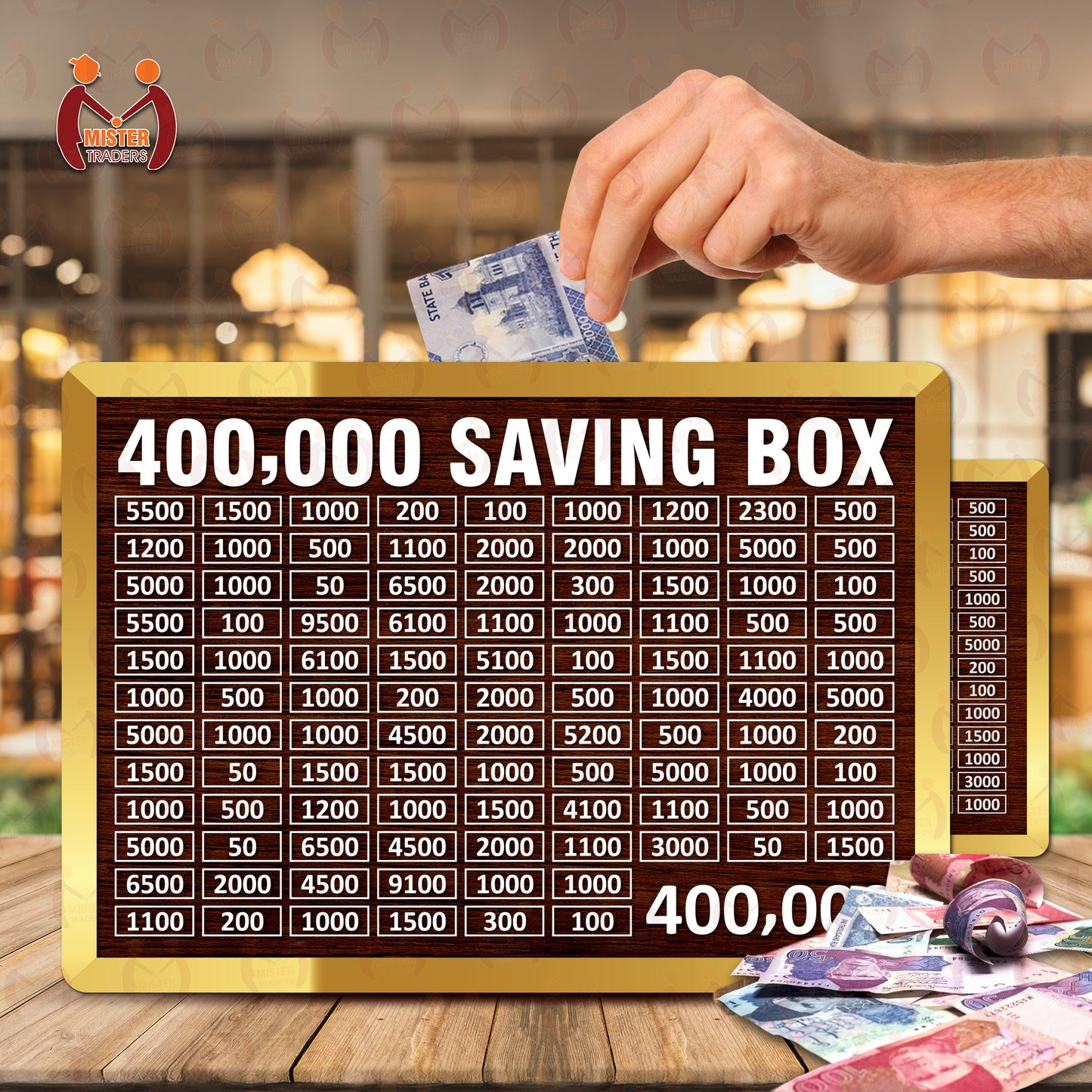 100,000 PKR Wooden Money Saving Box for HAJJ