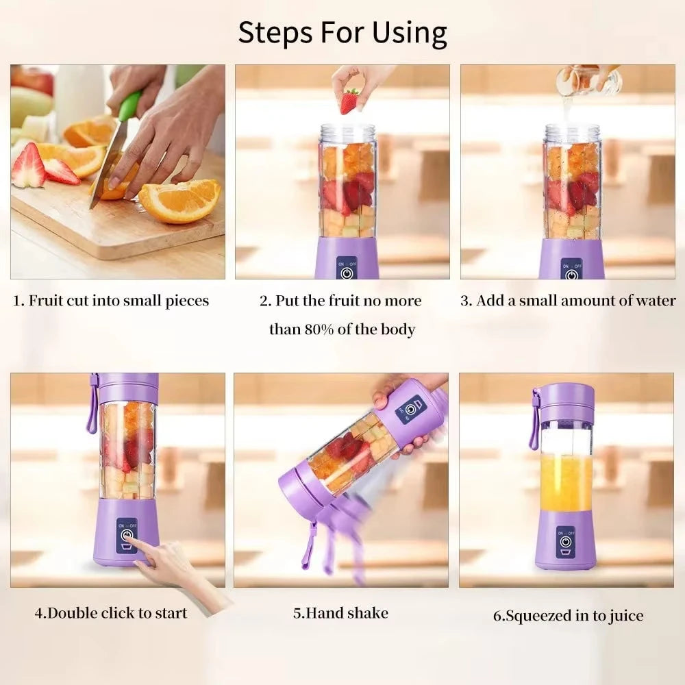 Portable and Rechargeable Juicer Blender