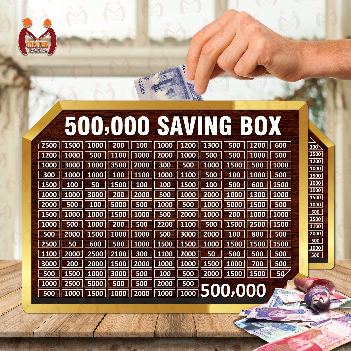 100,000 PKR Wooden Money Saving Box for HAJJ