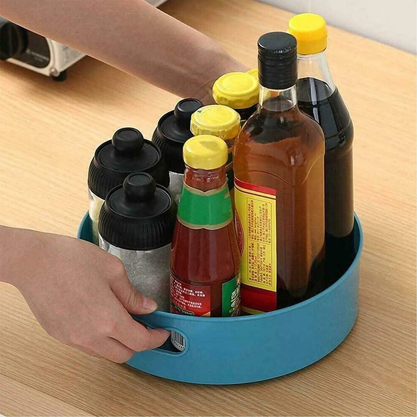 360 degree Rotating Shelf Storage Tray