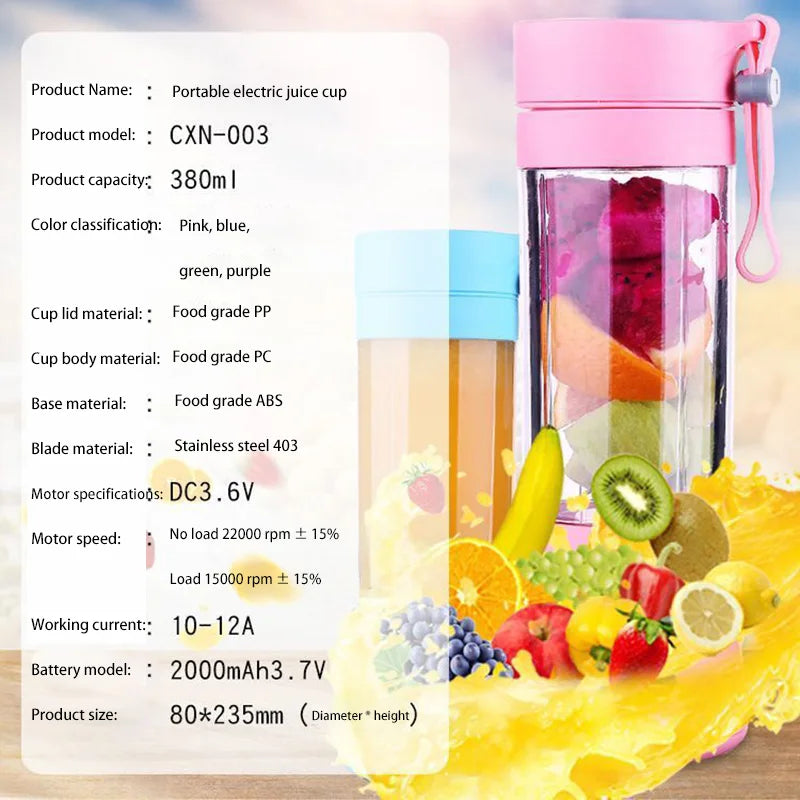Portable and Rechargeable Juicer Blender