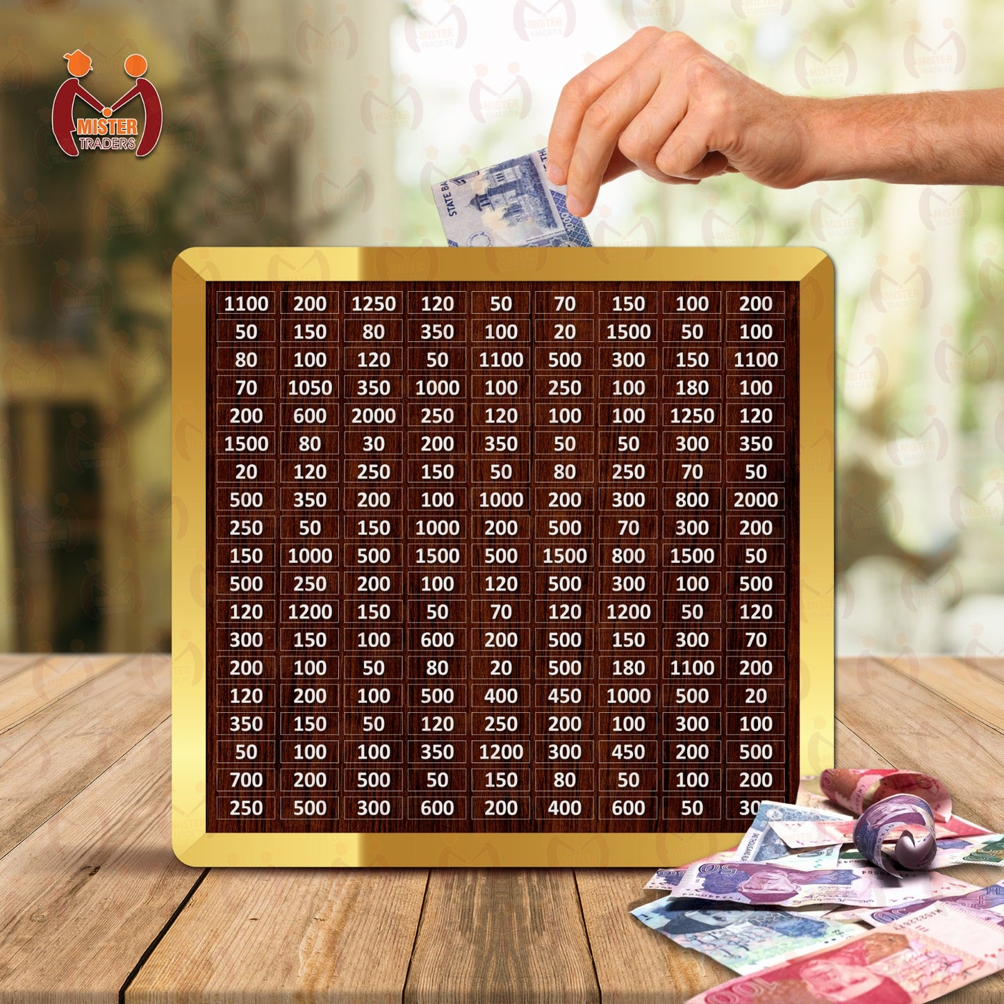 100,000 PKR Wooden Money Saving Box for HAJJ