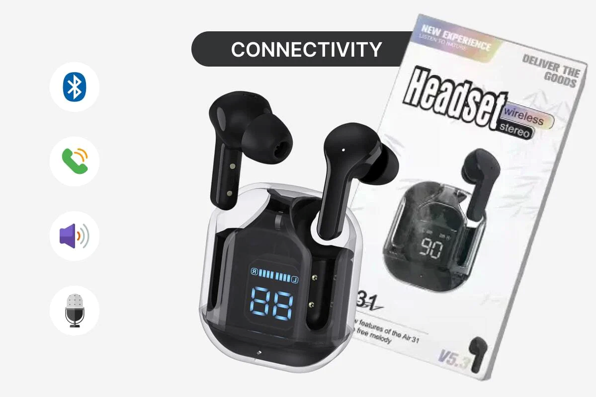 New Air 31 Wireless Bluetooth Headset earbuds